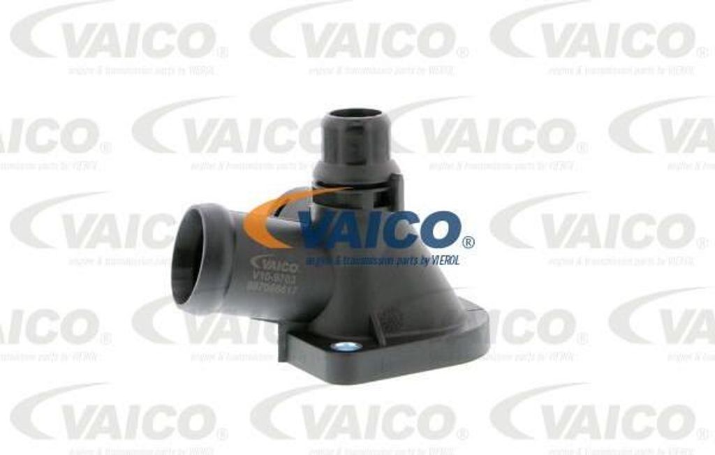 VAICO V10-9703 Kühlmittelflansch OE 06B121132H kompatibel mit A4 8D, A4 8E, Exeo, Superb, Passat 3B