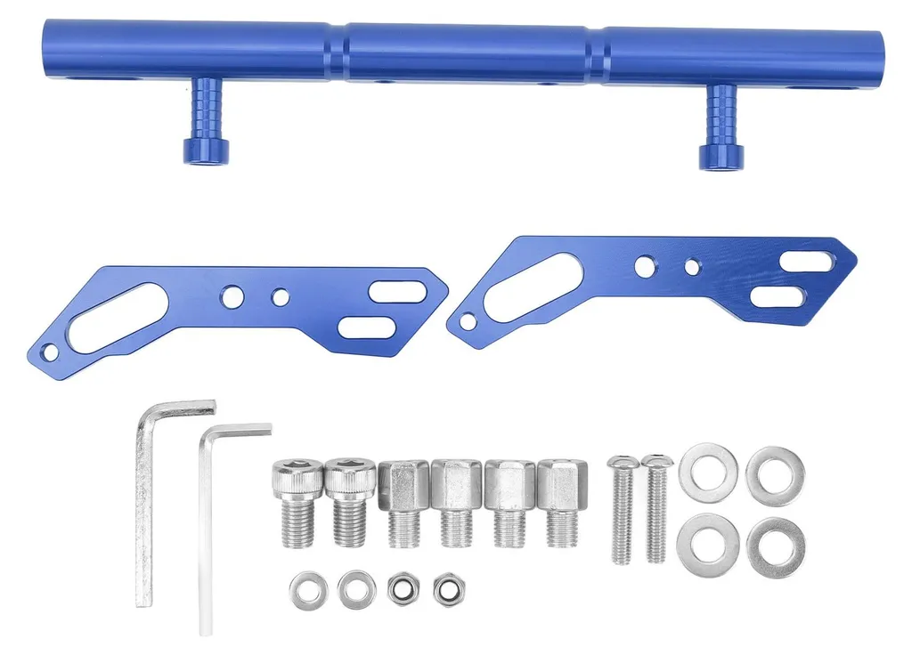 Barre de direction robuste en aluminium CNC bleue réglable pour moto PCX