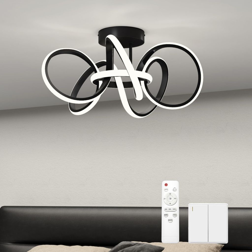 doporro Deckenlampe LED, Deckenleuchte dimmbar mit Produktbild 