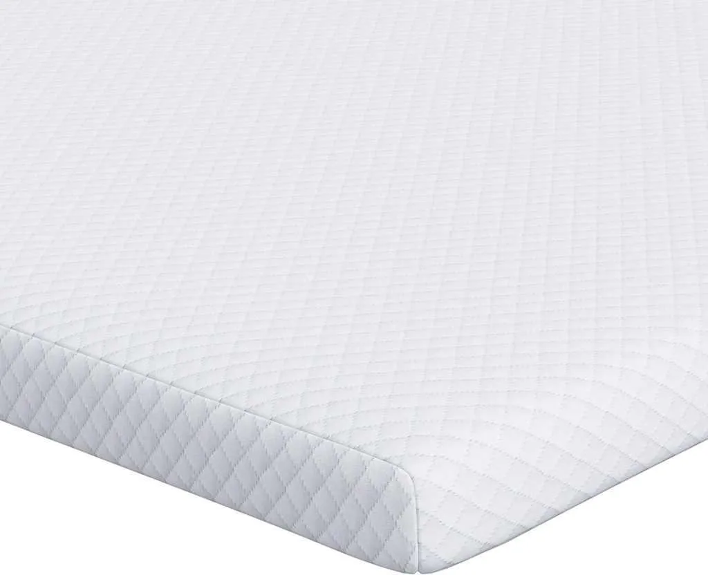 Surmatelas 90x200 cm jacquard blanc pour supprimer les douleurs de dos
