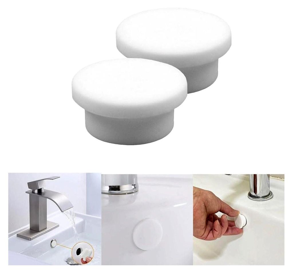 Überlaufring aus Silikon für Waschbecken, Abdeckung für Überlaufloch in Küchenspülen und Badezimmer-Waschbecken