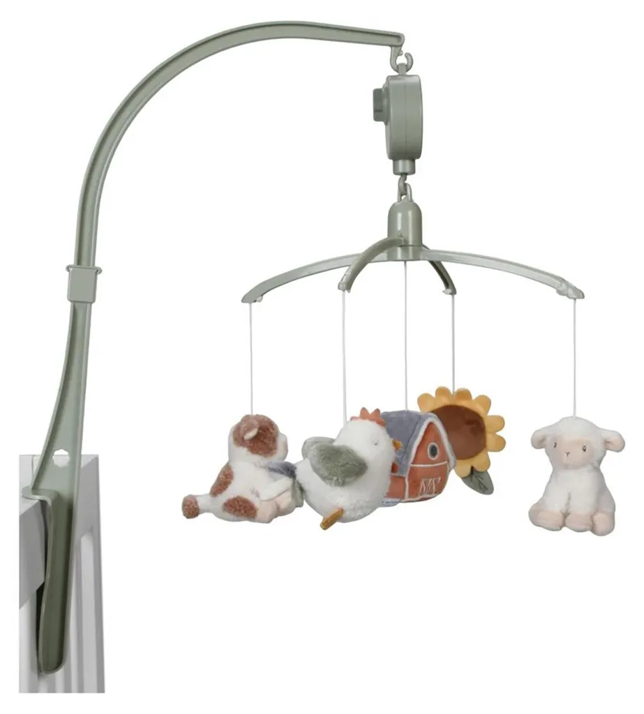 Mobile musical Little Dutch Little Farm - Éveil bébé avec figurines bois