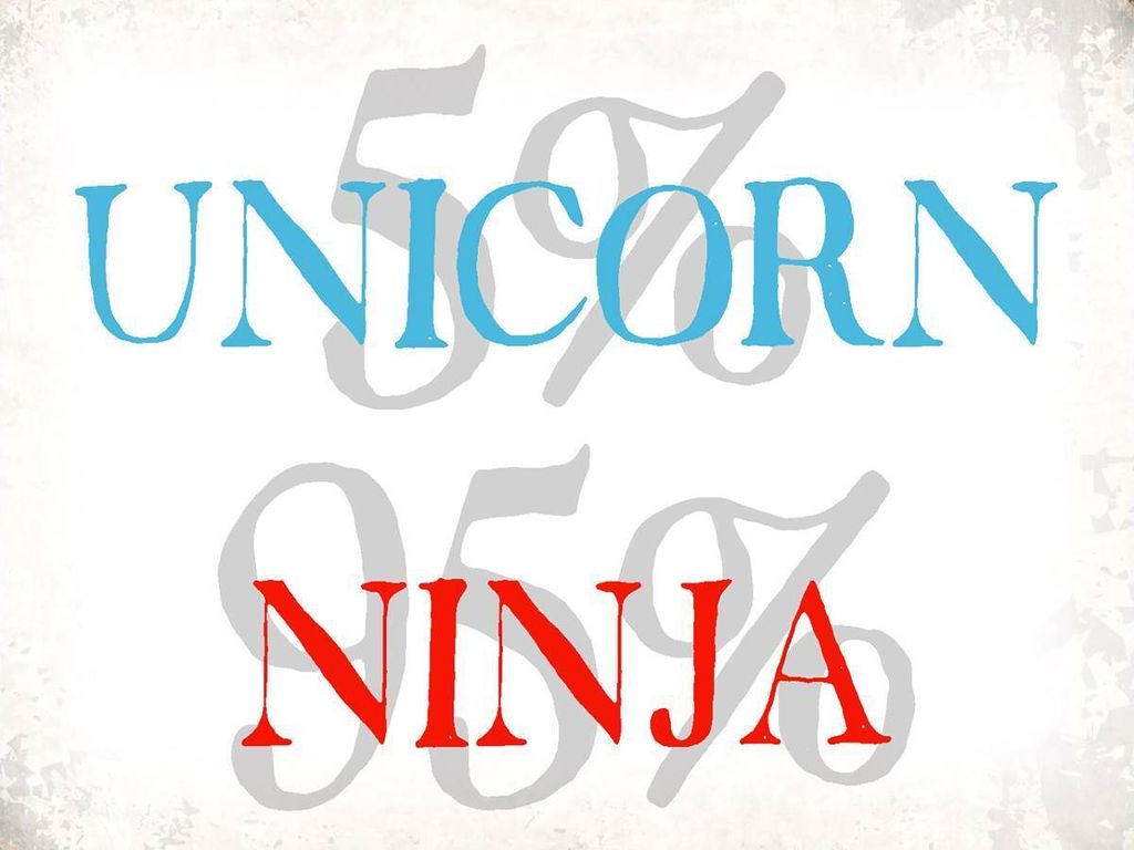 vianmo Holzschild 30x40 cm 5% unicorn 95% ninja
