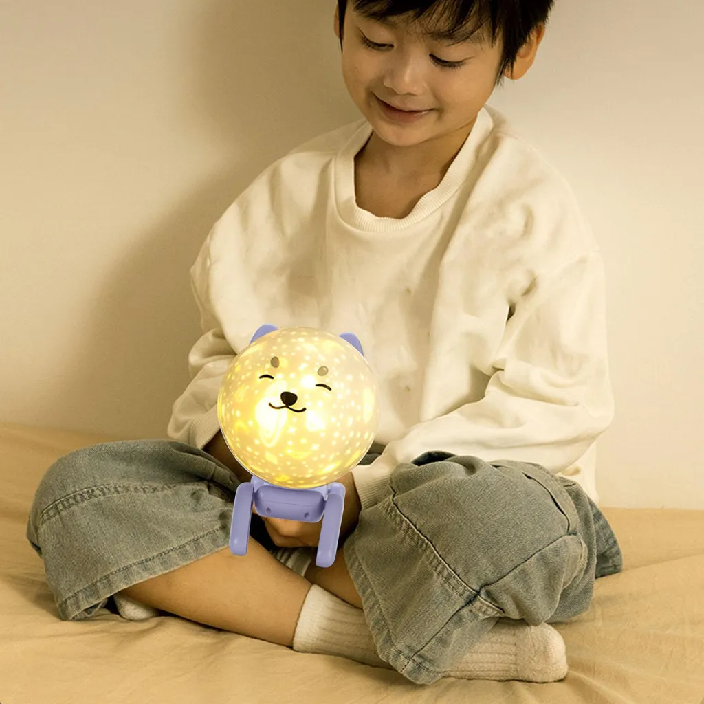 Projecteur LED Star Light rotatif rechargeable avec effets de lumière