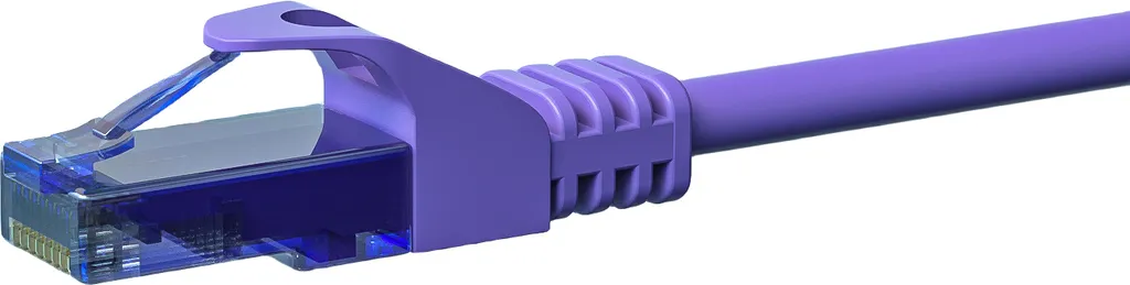 Cavo Ethernet CAT6a 3mt Viola 10Gbps | Cavo LAN Rame Puro U/UTP