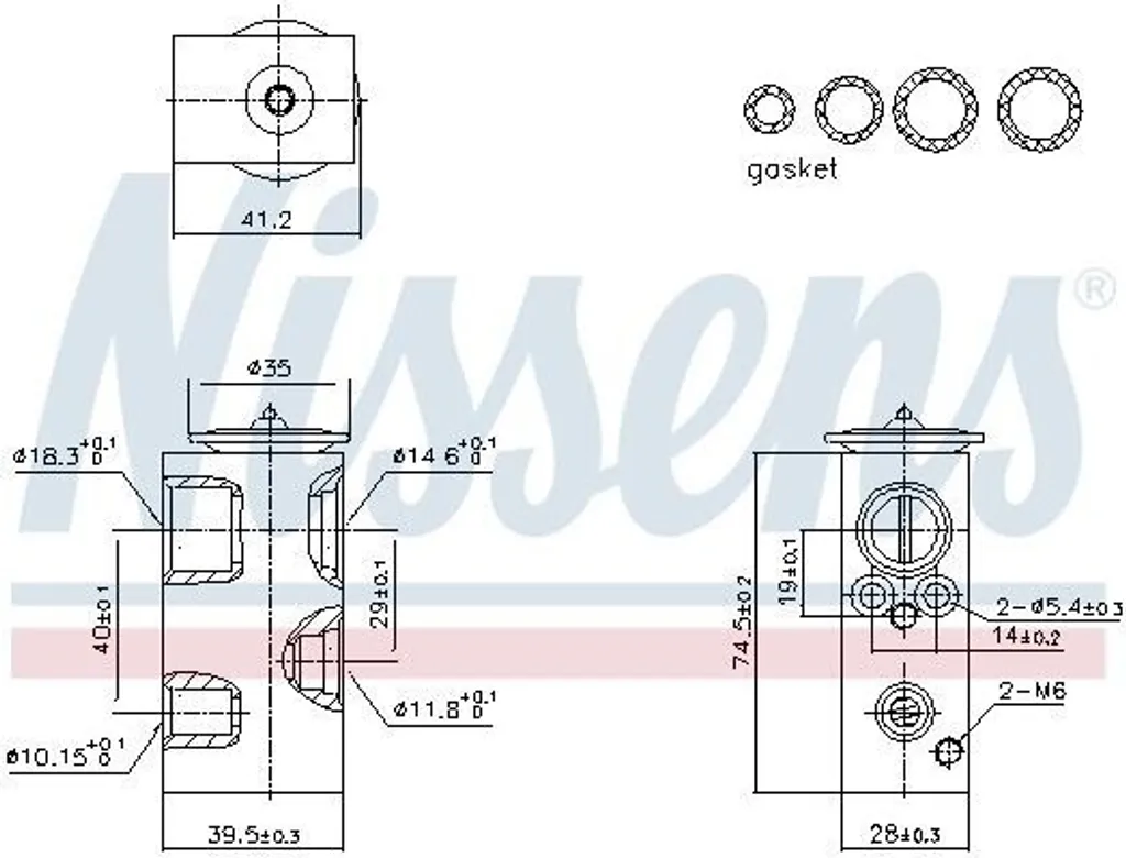 Détendeur de climatisation en aluminium NISSENS 999426 anticorrosion
