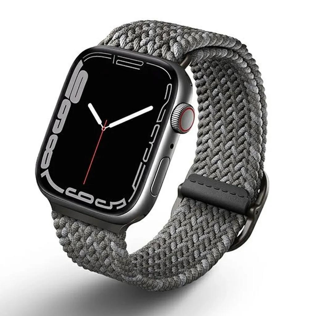Uniq Aspen Apple Watch 45/44mm - Cinturino Braided Grigio Design Unico