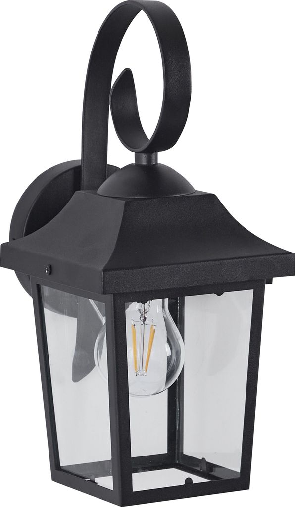 BELIANI Außenwandleuchte Schwarz aus Metall Außenbeleuchtung Gartenbeleuchtung Wandlampe Outdoor Modernes Design für Garten