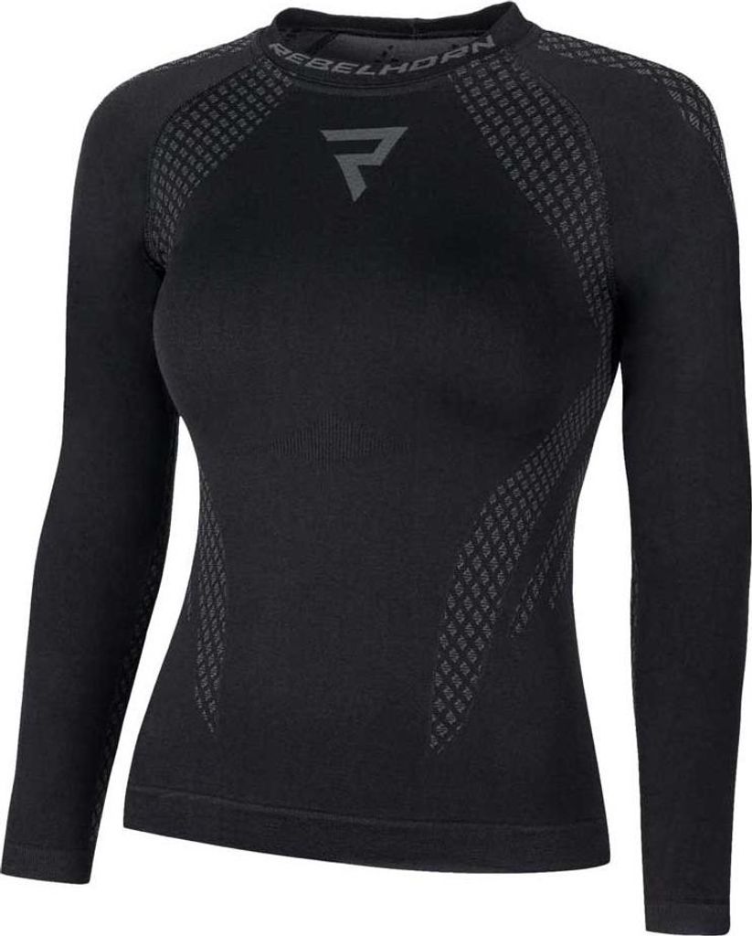 Rebelhorn Ladies Thermoactive Active Ii Langarm-baselayer Schwarz,Grau S Damen Schwarz,Grau S