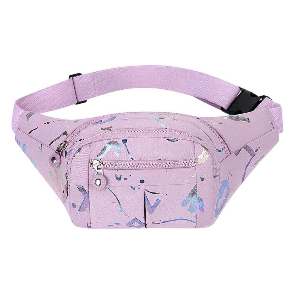 Bauchtasche Gürteltasche für Damen und Herren, Outdoor Sport Wasserdicht Hüfttasche, Lila