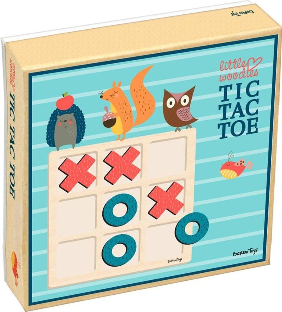 Denkspiel, Tic-Tac-Toe, Little Woodies – Barbo Toys