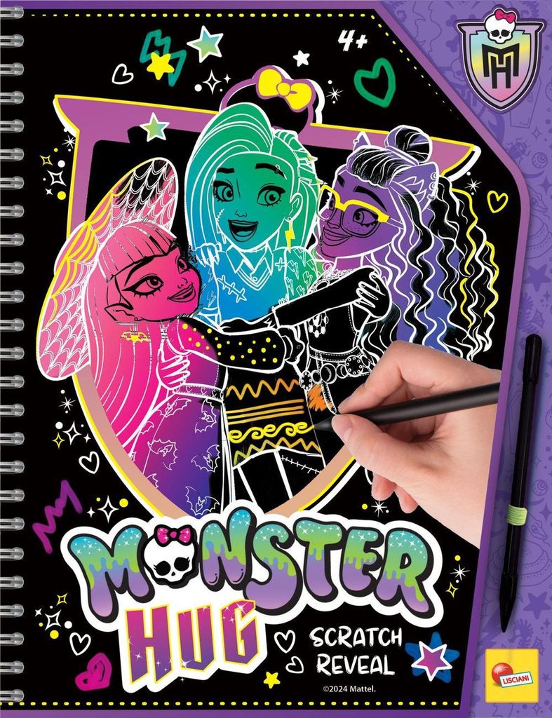 Monster hug scratch reveal. Monster High sketchbook Produktbild 