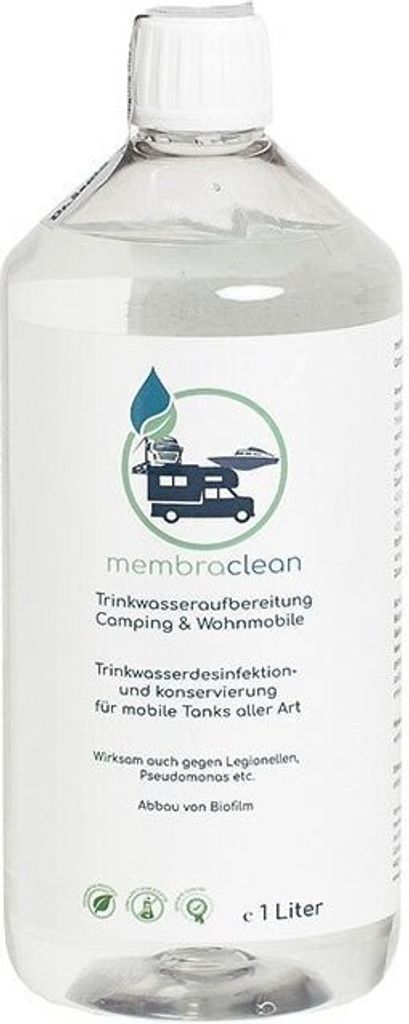 1 Liter membraclean Trinkwasseraufbereitung Camping & Produktbild 