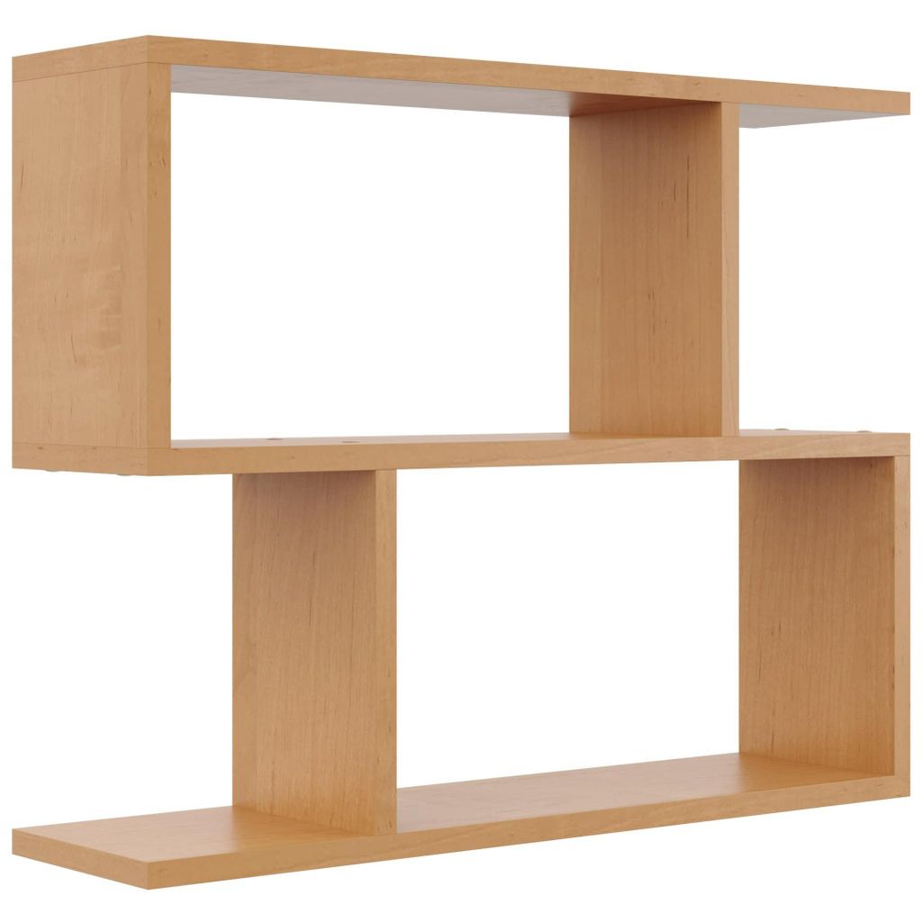 Wandregal Erle – modernes Hängeregal mit natürlicher Holzstruktur, vielseitiges Regal zur Wandmontage für Wohnzimmer & Büro, 70 cm