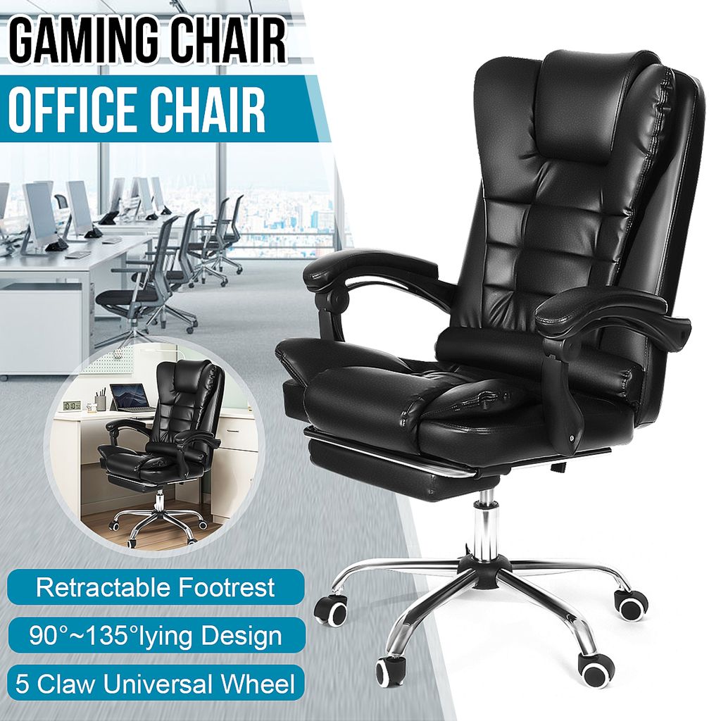 135° Massage Bürostuhl 150kg Ergonomischer Schreibtischstuhl Chefsessel Stuhl DE