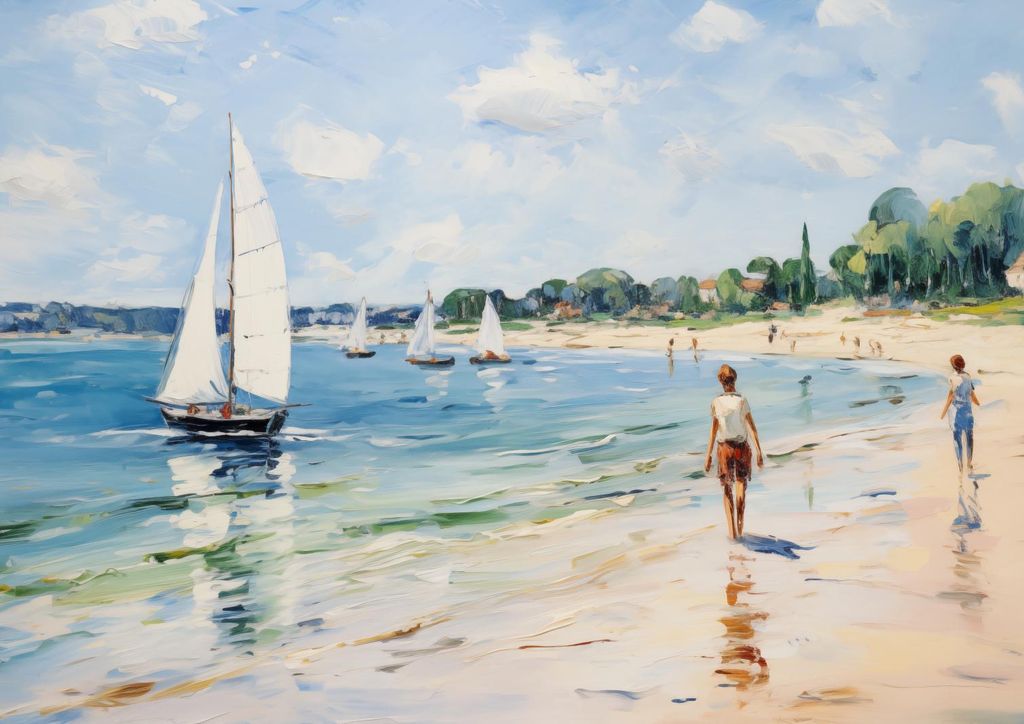Plakat 29,7x21cm Leben am Ufer
