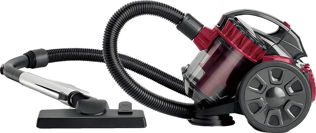 Aspirateur balai hybride 15000 Pa rouge pour nettoyage humide et sec