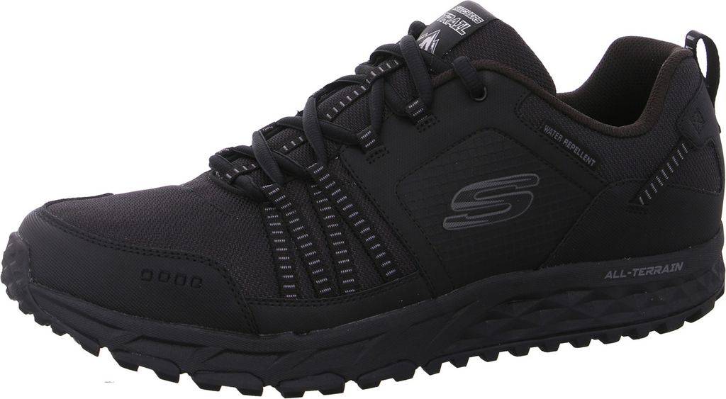 Skechers Escape Plan sportlicher Schnürer Schwarz Produktbild 