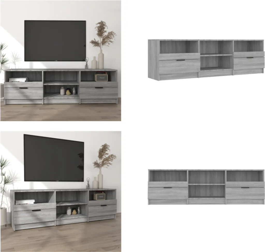 vidaXL Mobile Porta TV 150 cm Grigio Sonoma | Design Minimal Moderno