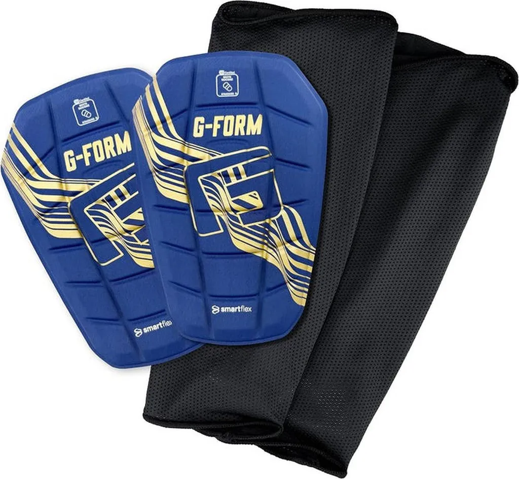 Protège-Tibias G-Form Pro-S Blade Antichocs Marine et Or Taille L