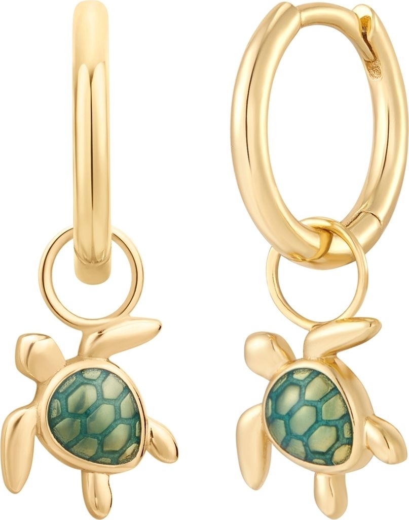 Glanzstücke München Creolen Schildkröte Sterling Silber 50084073