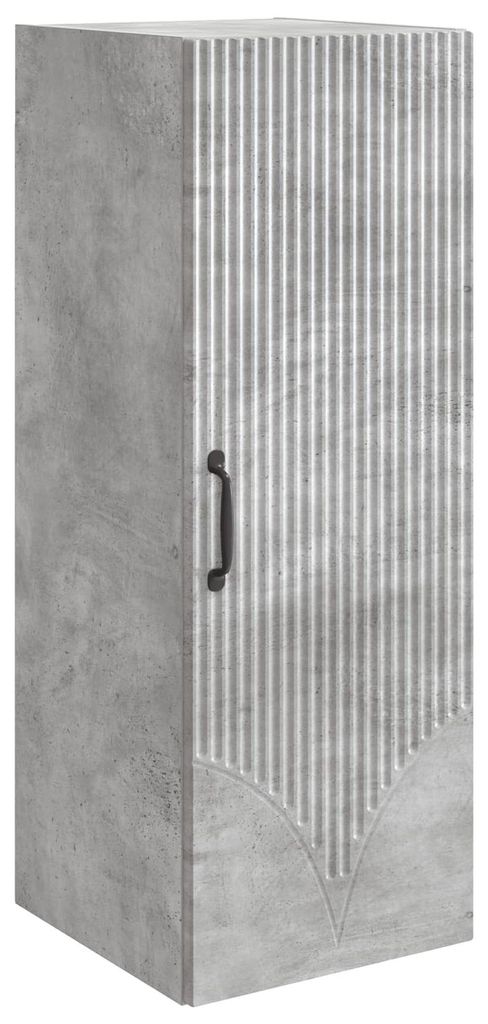 Wandschrank Betongrau 33 x 34,5 x 90 cm Holzwerkstoff
