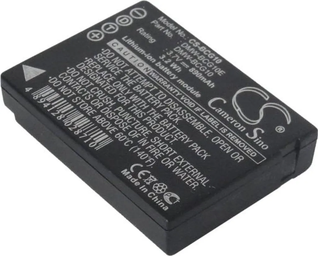 Batteria TECHTEK per Panasonic Lumix TZ10 DMC-3D1 | Ricambio Premium