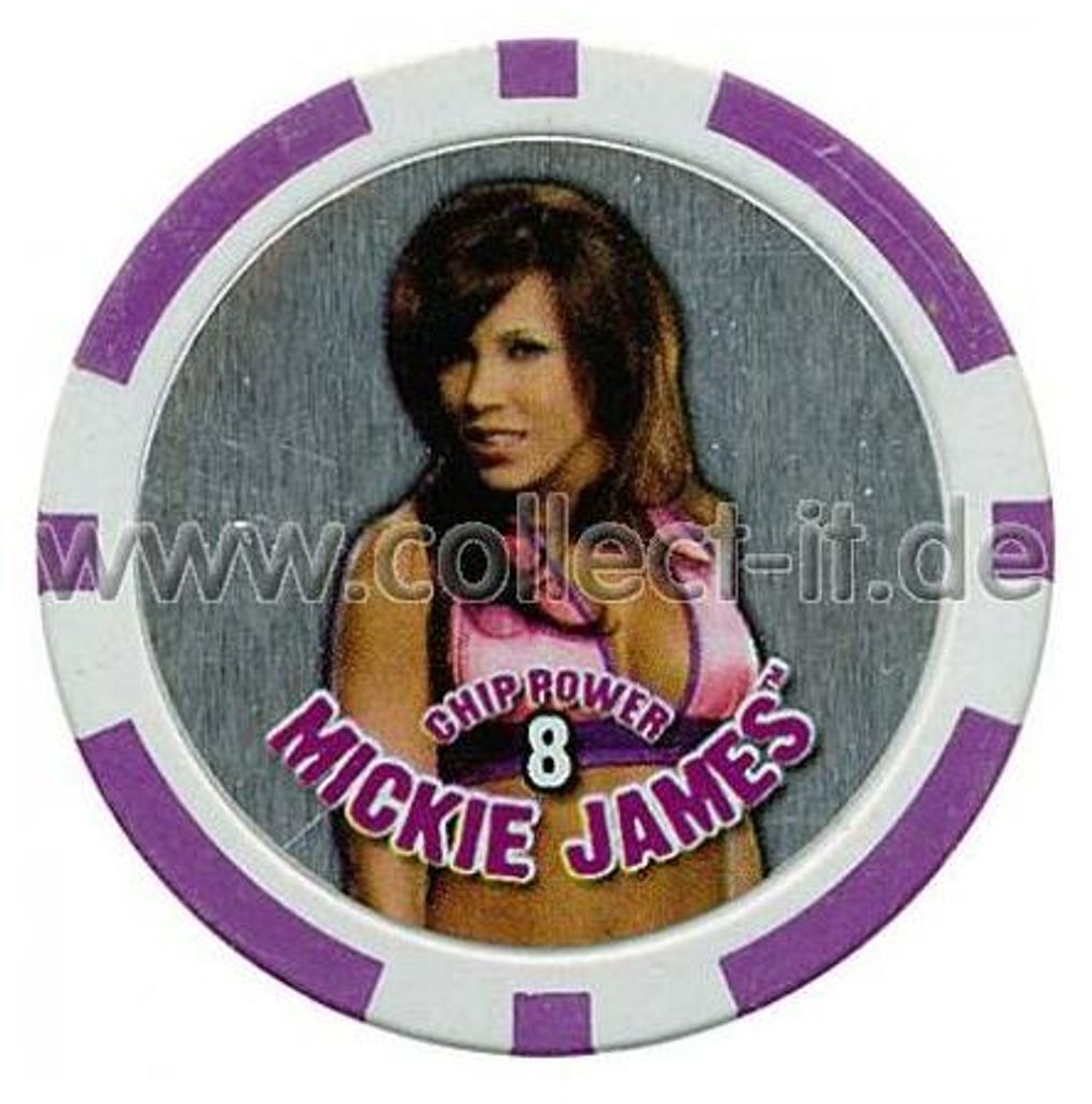 WWE Chip Foil - Mickie James - lila - Serie 3