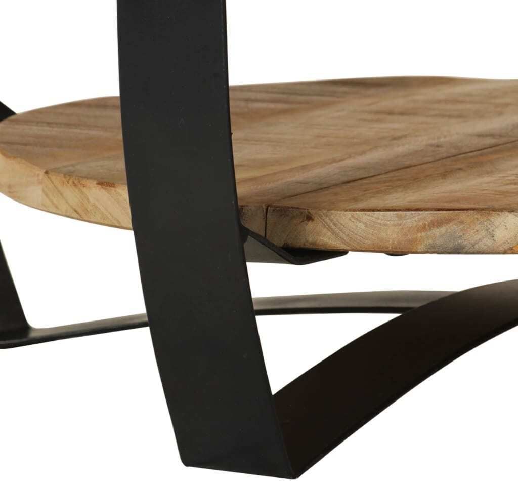 vidaXL Couchtisch Raues Massives Mangoholz 65x32 cm Produktbild 4