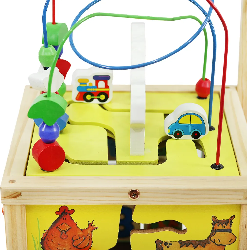 Trotteur Bébé en Bois et Poussette de Marche Chariot Mobile de Jeu - 17