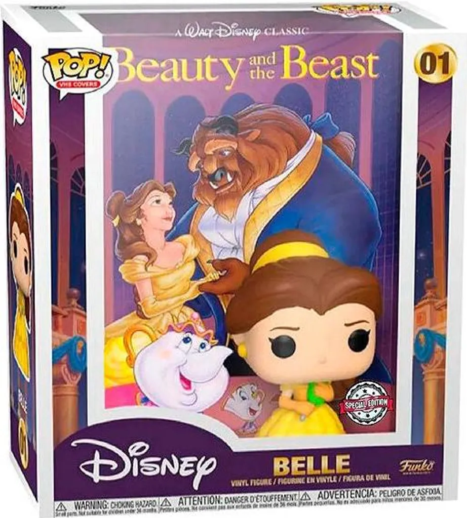 Jouet de Collection Belle Disney : Figurine POP Exclusive de 9 cm Rose
