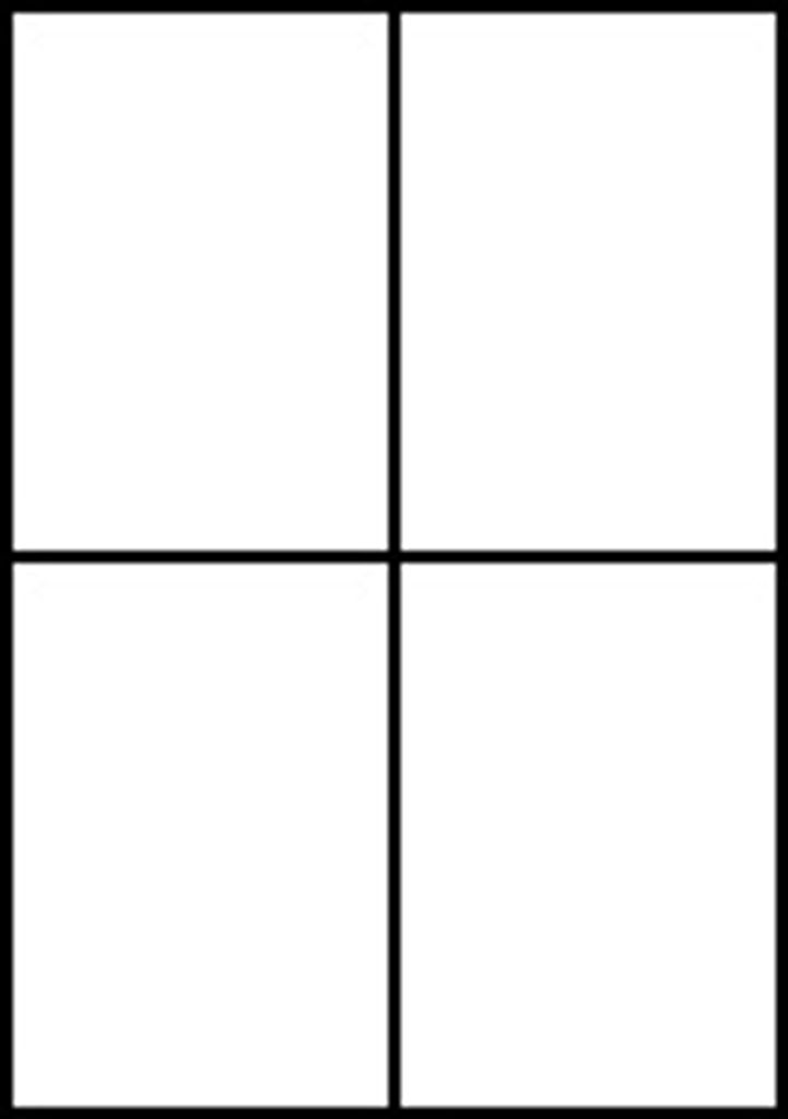 40 Etiketten 10 Blatt DIN A4 Aufkleber 105 X 148 DIN A6