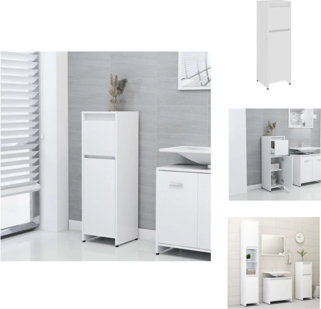 Offerta Mobile Bagno vidaXL 30x30x95 cm - Bianco Legno Multistrato