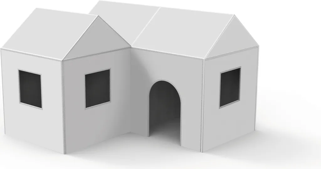 EDUPLAY 110511 Maison de Jeu Lot de 3 Cabanes Colorées pour Enfants