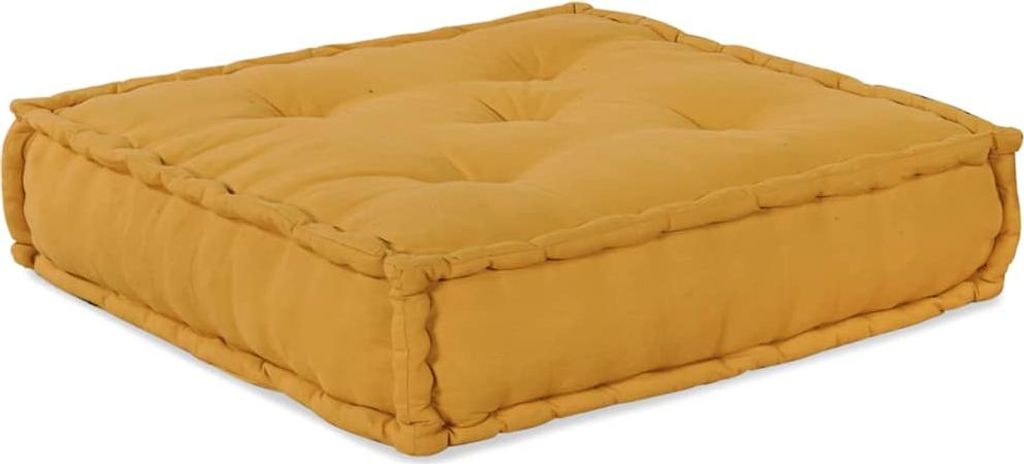 vidaXL Modulare Sofagarnitur 4 pcs Gelb Stoff