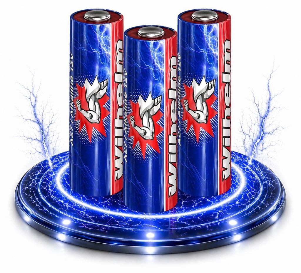 3 x Wilhelm A27 Blister 12V Wilhelm Alkaline Batterien MN27 Produktbild 