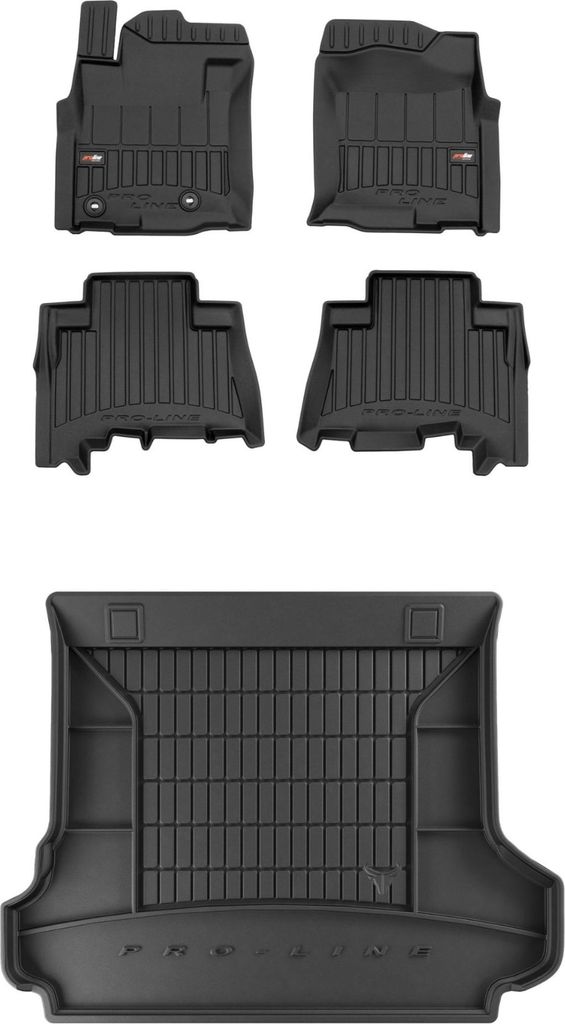FROGUM Gummimatten Autofußmatten + Kofferraummatte für Toyota Land Cruiser J150