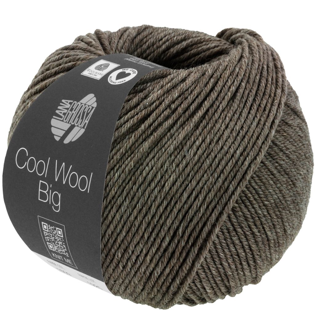 Lana Grossa - Cool Wool Big Melange 1622 dunkelbraun meliert
