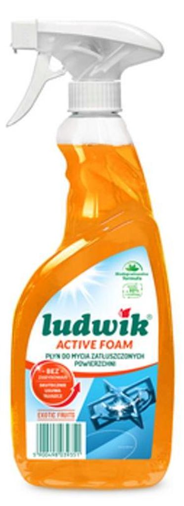 Ludwik Egzotyczne Owoce, Płyn do mycia zatłuszczonych powierzchni, 600 ml