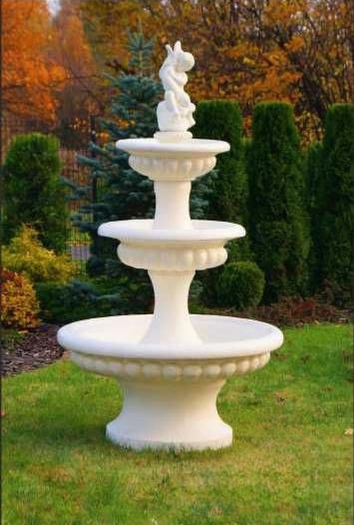 Zierbrunnen Springbrunnen 186cm Skulptur Brunnen Deko Garten Fontaine Teich Neu