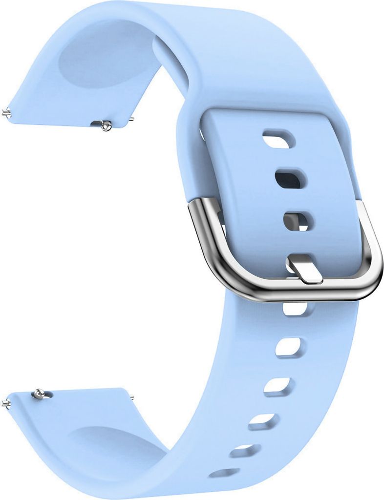 Schauen Sie sich das Band mit Soft Silicon 20mm Smartwatch -Ersatz -Armband -Armbandzubehör für Amazfit GTS 2E/GTS 2/bip/bip lite an-Baby blau