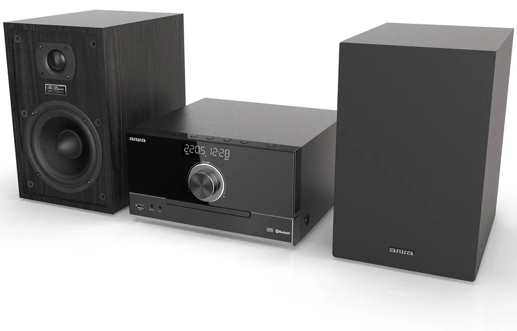 Système micro stéréo Hi-Fi compact avec lecteur CD et port USB intégré
