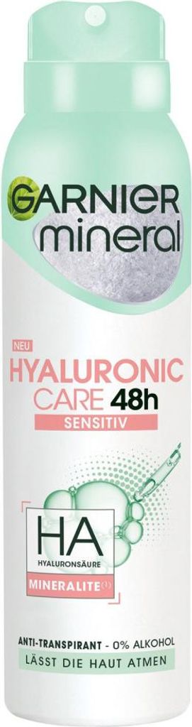 Garnier, Mineral Hyaluronic Care 48h sensitiv, Deodorant ve Obrázek produktu 