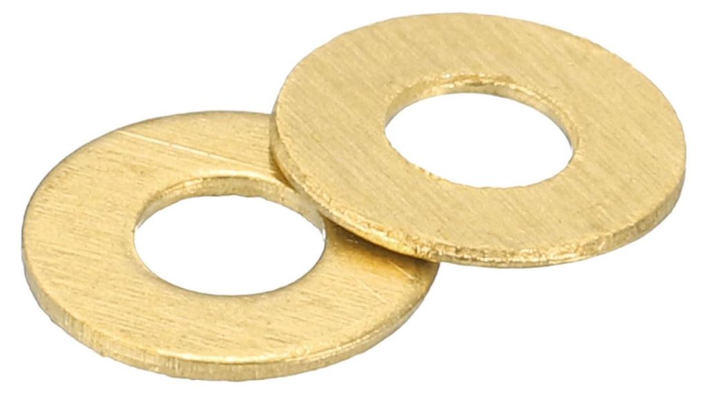 300 Messingscheiben M2,5 x 6 mm x 0,5 mm für Schrauben, Bolzen, Autoteile und Motoröl.