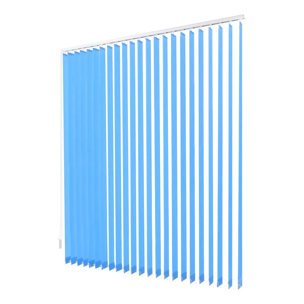 Store vertical bleu 180x200cm contre le vis-à-vis et les reflets soleil