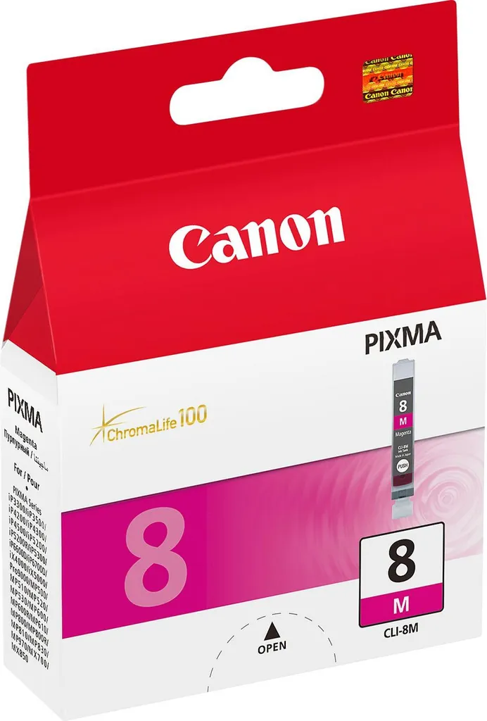 Canon 0622B026 Cartuccia CLI-8M Magenta Originale per PIXMA iP3300 iP3500
