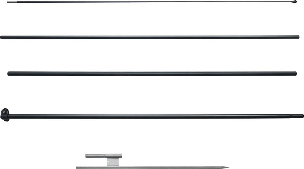 Federflaggenmast-Set Swooper-Flaggenmast-Set 16,3 ft mit Erdspieß