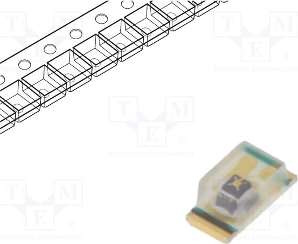 5x IR Sender 0,2÷0,6mW transparent 140° 0603 940nm SMD 65mA IR19-315C/TR8 Infraro