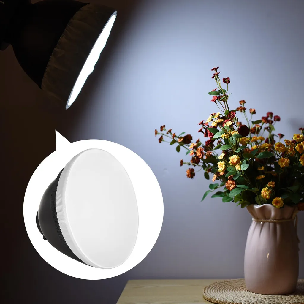 Diffuseur réflecteur avec grille nid d'abeille 60° pour flash de studio - 3