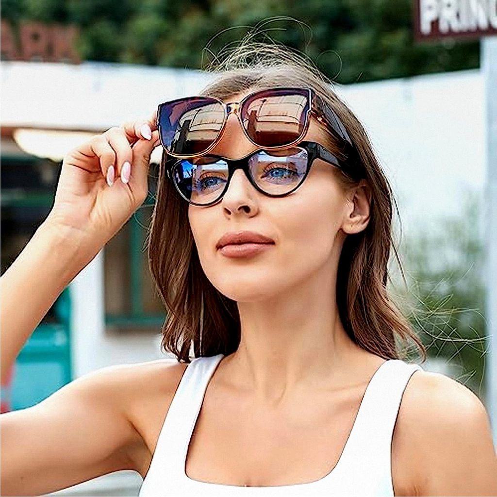 Polarisierte Überbrille für Damen über normale Brillen, Produktbild 